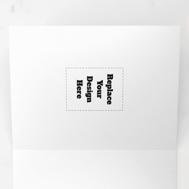 Create Your Own white  Tri-Fold Program (Inside First)