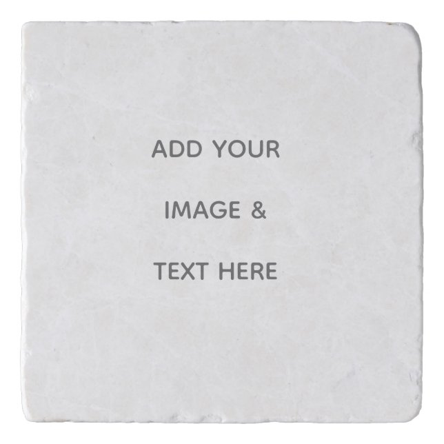 Create Your Own white  Trivet (Front)