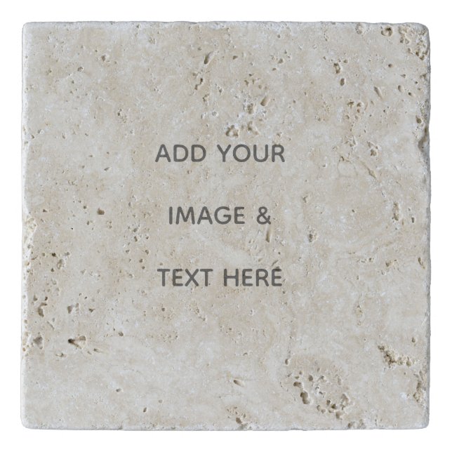 Create Your Own white  Trivet (Front)