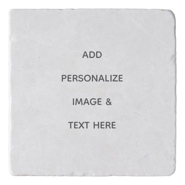 Create Your Own white  Trivet (Front)