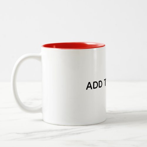 Create Your Own White  Two-Tone Coffee Mug