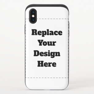 Create Your Own white  iPhone X Slider Case