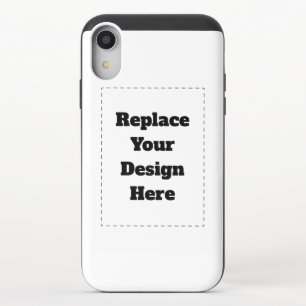 Create Your Own white iPhone XR Slider Case