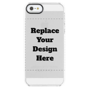 Create Your Own white Clear iPhone SE/5/5s Case