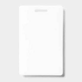 Create your own white Vertical Badge