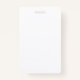 Create your own white Vertical Badge
