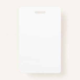Create your own white Vertical Badge