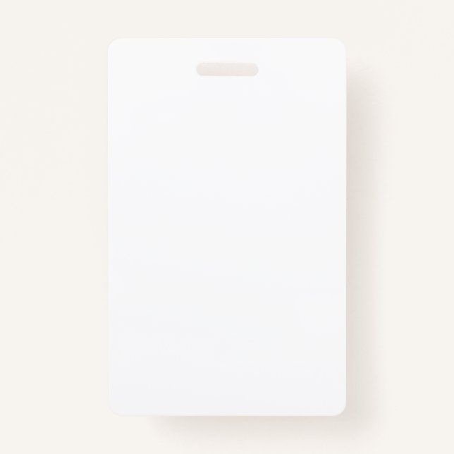 Create your own white Vertical Badge (Front)