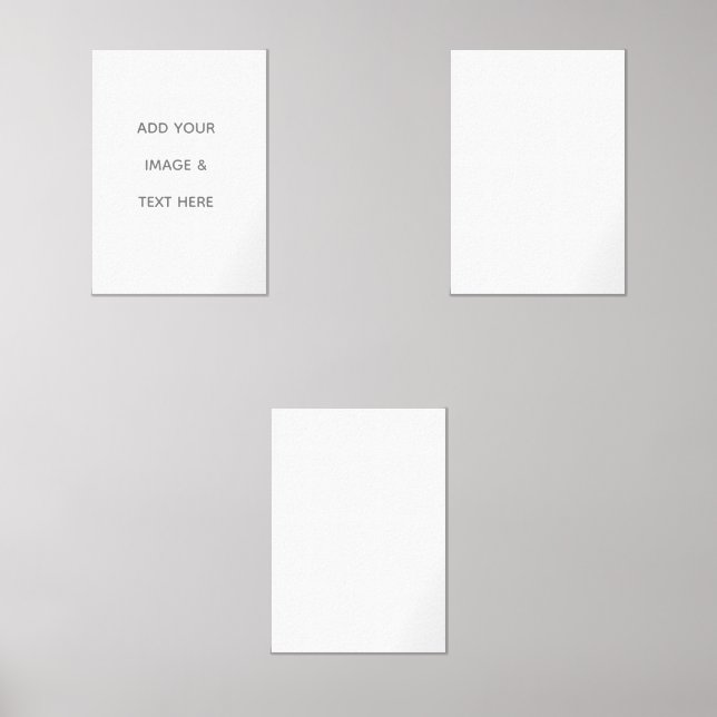 Create Your Own white  Wall Art Sets (Front)