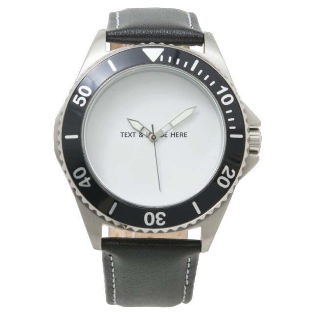 Create Your Own white Watch (Front)