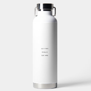 Create Your Own white  Water Bottle