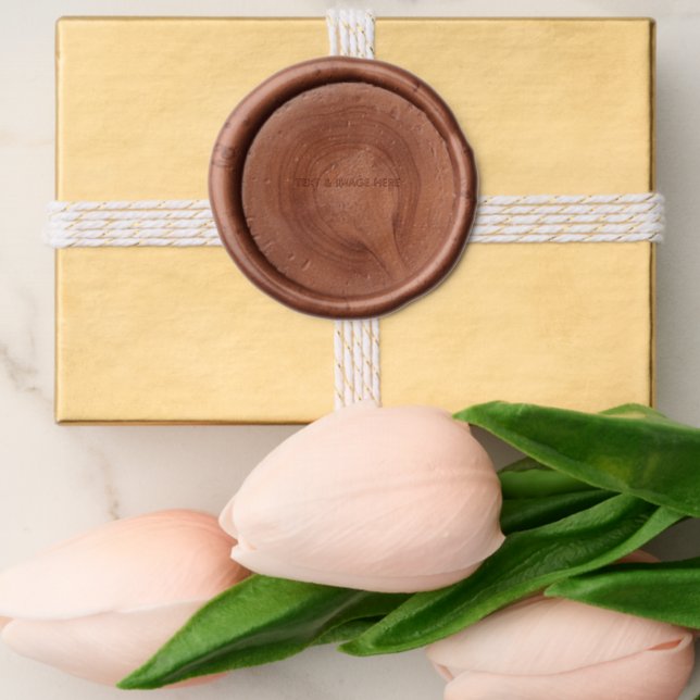 Create Your Own white Wax Seal Sticker (Front)