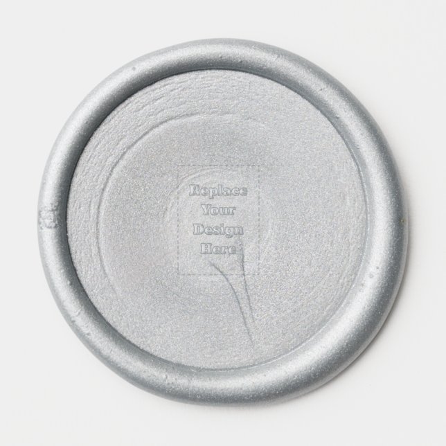 Create Your Own white  Wax Seal Sticker (Front)
