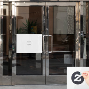 Create Your Own white  Window Cling