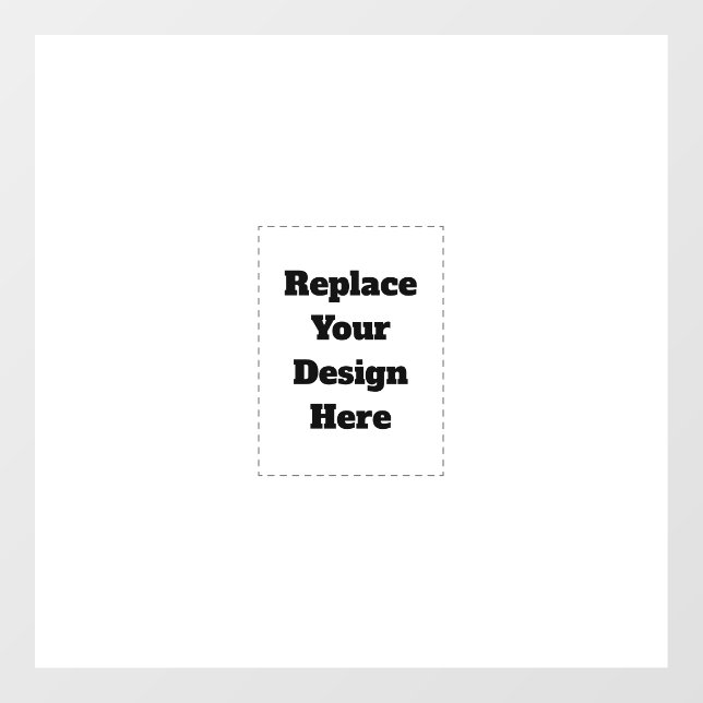 Create Your Own white  Window Cling (Sheet)