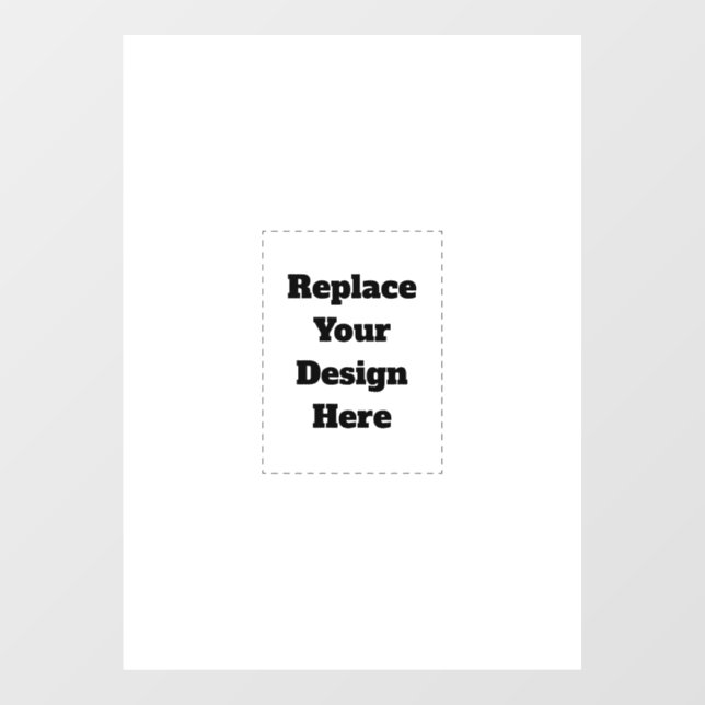 Create Your Own white  Window Cling (Sheet)
