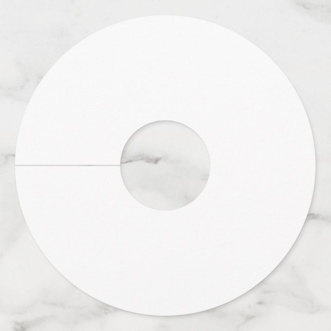 Create Your Own white Wine Glass Tag (Front)