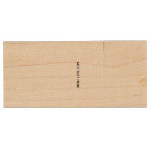 Create Your Own White  Wood Flash Drive