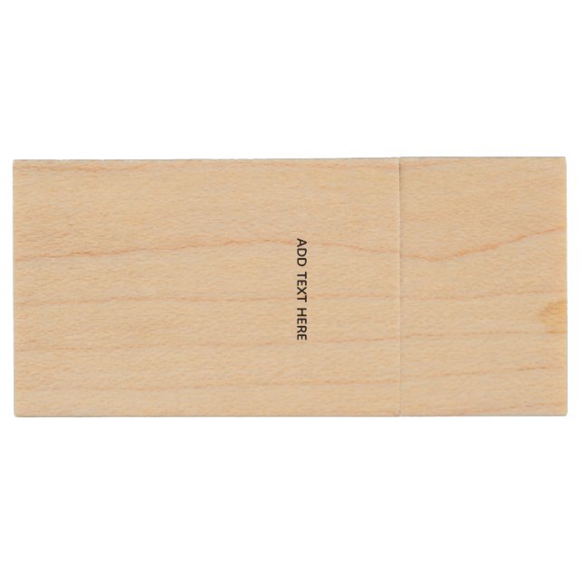 Create Your Own White  Wood Flash Drive (Front)