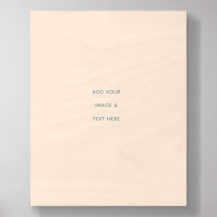 Create Your Own white  Wood Photo Tile