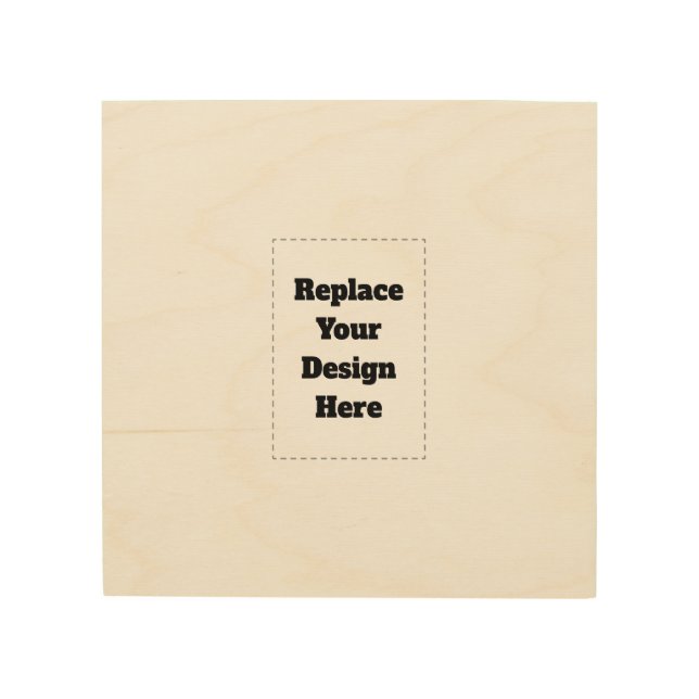 Create Your Own white  Wood Wall Art (Front)