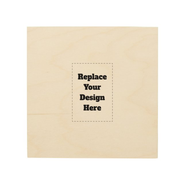 Create Your Own white  Wood Wall Art (Front)