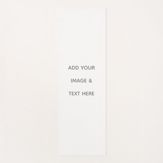 Create Your Own white  Yoga Mat (Front)