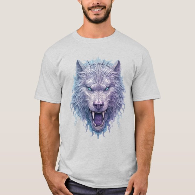 Create Your Own Wicked Purple Wolf T-Shirt (Front)