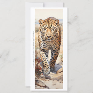 Create Your Own Wild Cheetah Bookmark Card