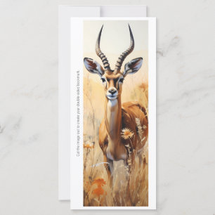 Create Your Own Wild Gazelle Bookmark Card