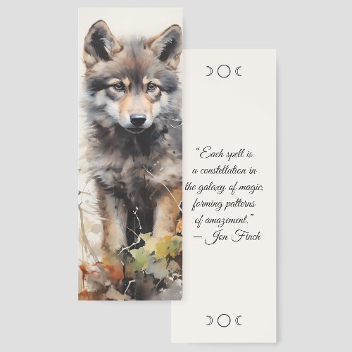 Create Your Own Wild Timber Wolf Pup Totem Animal Bookmarks