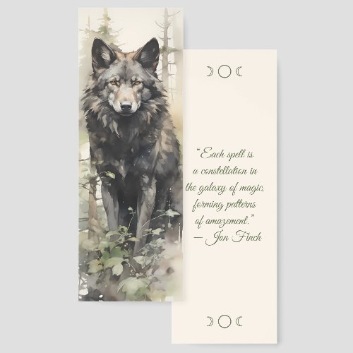 Create Your Own Wild Timber Wolf Spring Morning Bookmarks