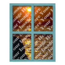 Create Your Own Window With Green Wooden Frame