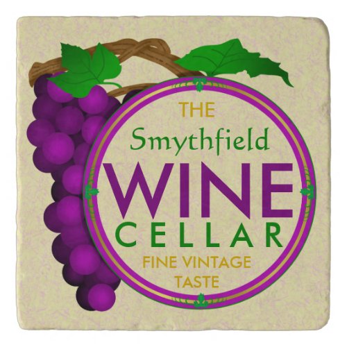 Create Your Own Wine Cellar Grapes Personalized Trivet