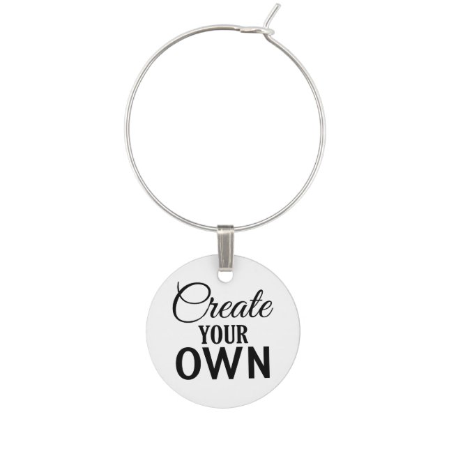 Create Your Own Wine Charm (Front)