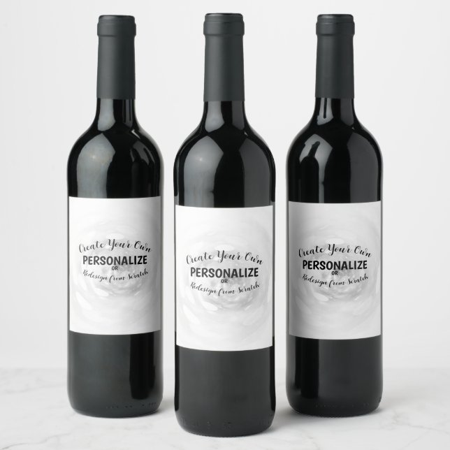 Create Your Own Wine Label (Bottles)