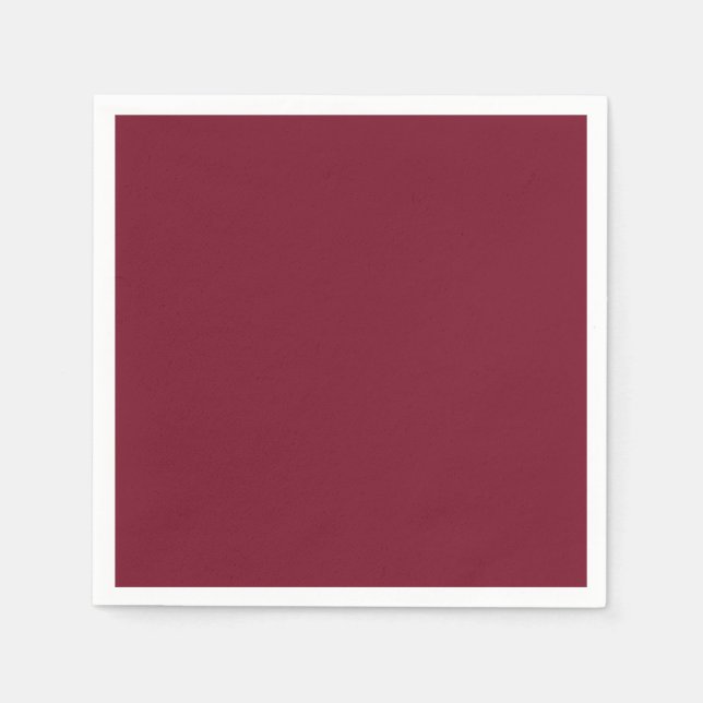 Create Your Own Wine Red Napkins (Front)