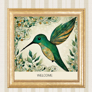 Create Your Own Winter Hummingbird Poster