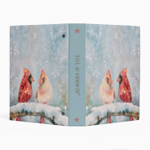 Create Your Own Winter Solstice Cardinal Couple Mini Binder