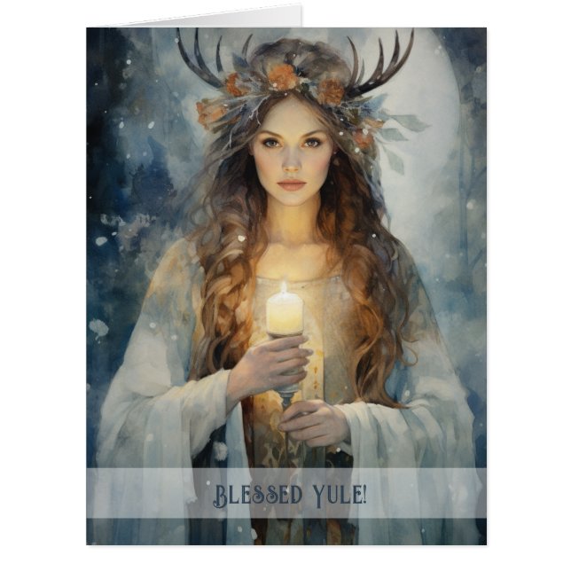 Create Your Own Winter Solstice Witch Cards (Front)