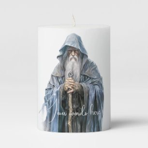 Create Your Own Wise Old Wizard Pillar Candle