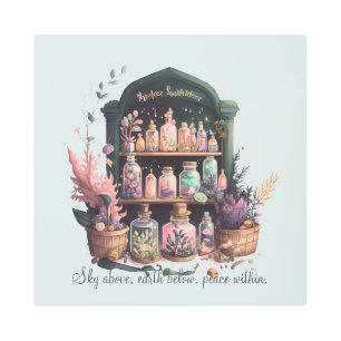 Create Your Own Witch's Herbs Apothecary Metal Print
