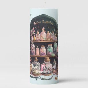 Create Your Own Witch's Herbs Apothecary Pillar Candle