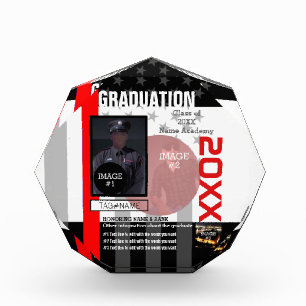 Create Your Own with 3 images and 9 text lines on Acrylic Award