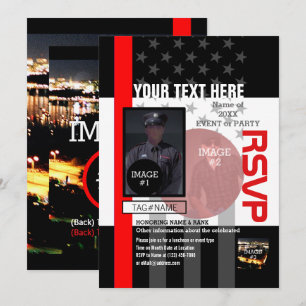 Create Your Own with 4 images and 12 lines of text Invitation
