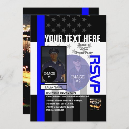 Create Your Own with 4 images and 12 text lines Invitation