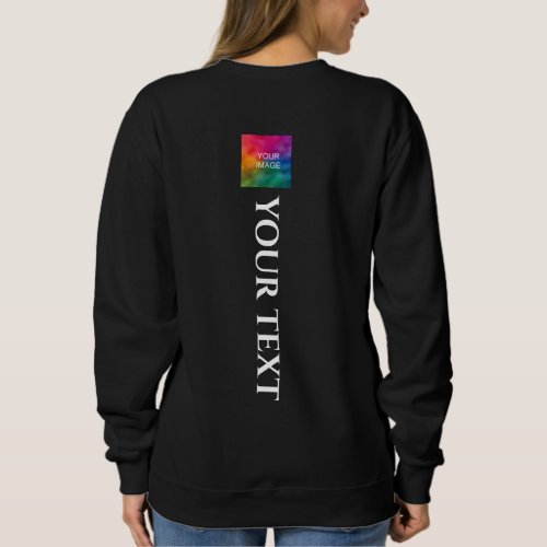 Create Your Own Womens Back Print Modern Template Sweatshirt