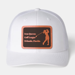 Create Your Own Womens Golfer Leather Patch Hat