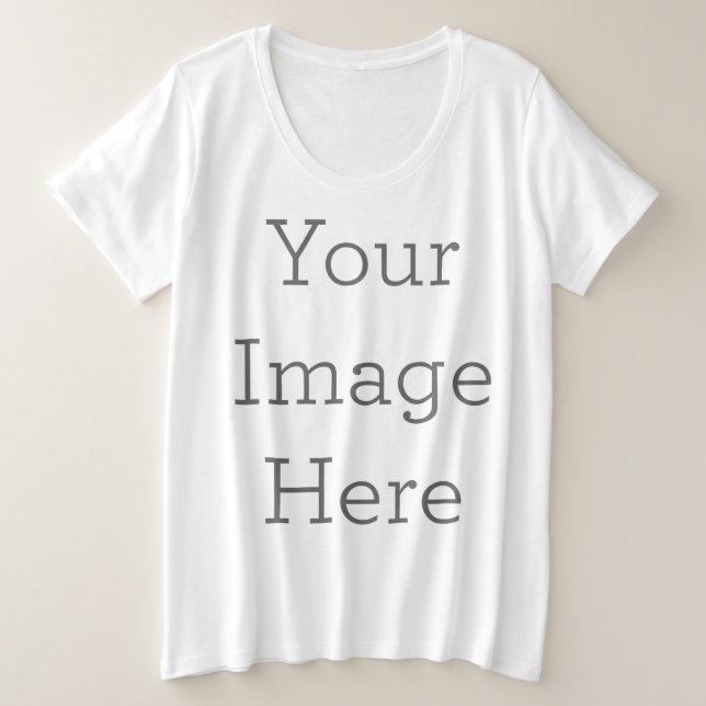 Women's Plus-Size Basic T-Shirt (Design Front)
