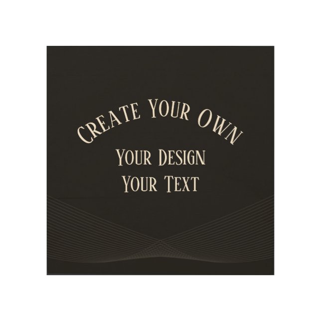 Create Your Own Wood Wall Art (Front)